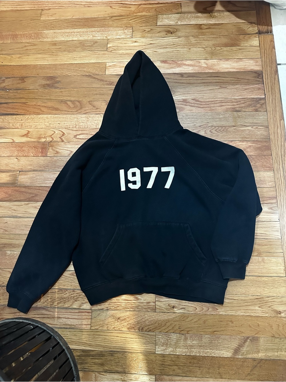 Fear Of God Essentials Black 1977 Hoodie Small